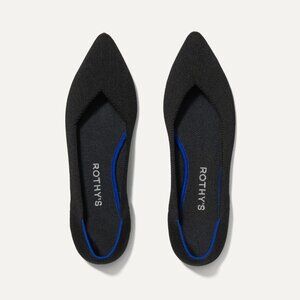 Rothy's The Point, Black Solid, size 7